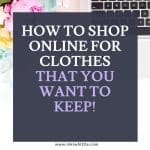 How to shop online for clothes you want to keep