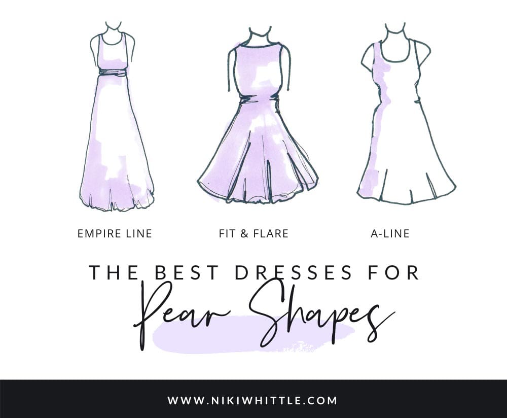 Images of dresses that flatter a pear shape
