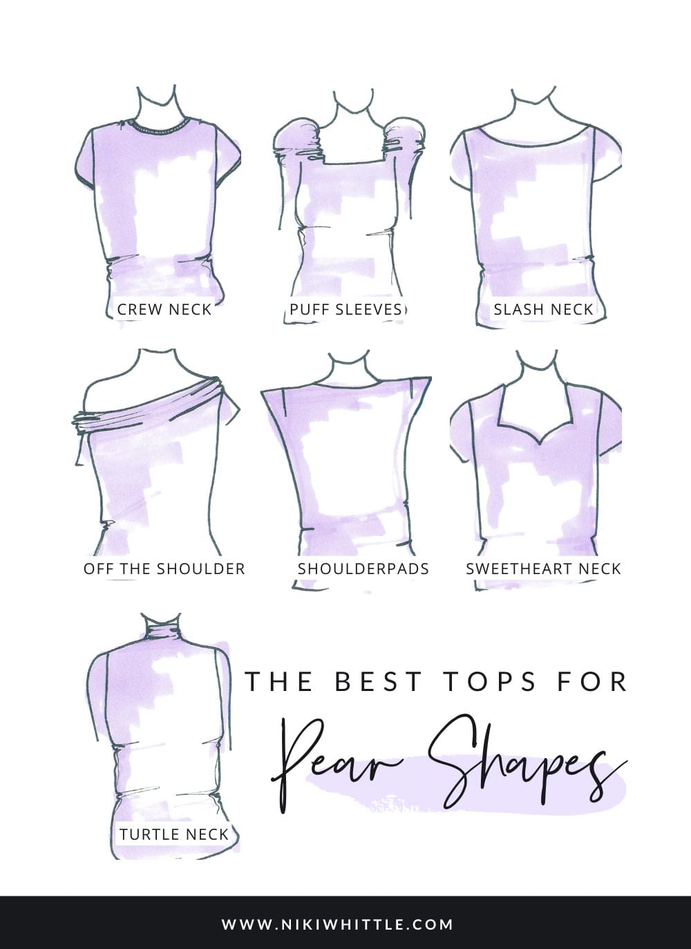 Images of tops that flatter a pear shape