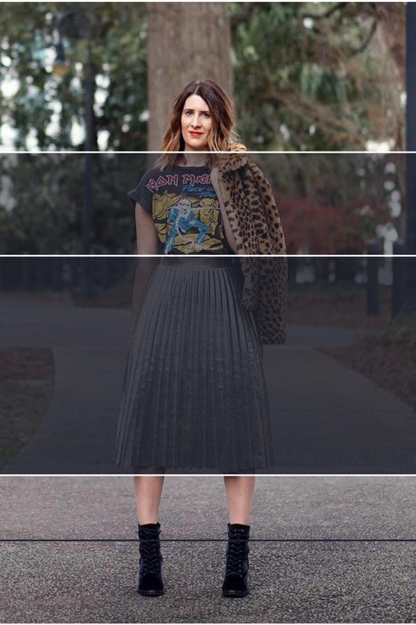 How-to-use-the-rule-of-thirds-to-put-outfits-together-4a An image of an outfit illustrating how to use the rule of thirds to put an outfit together