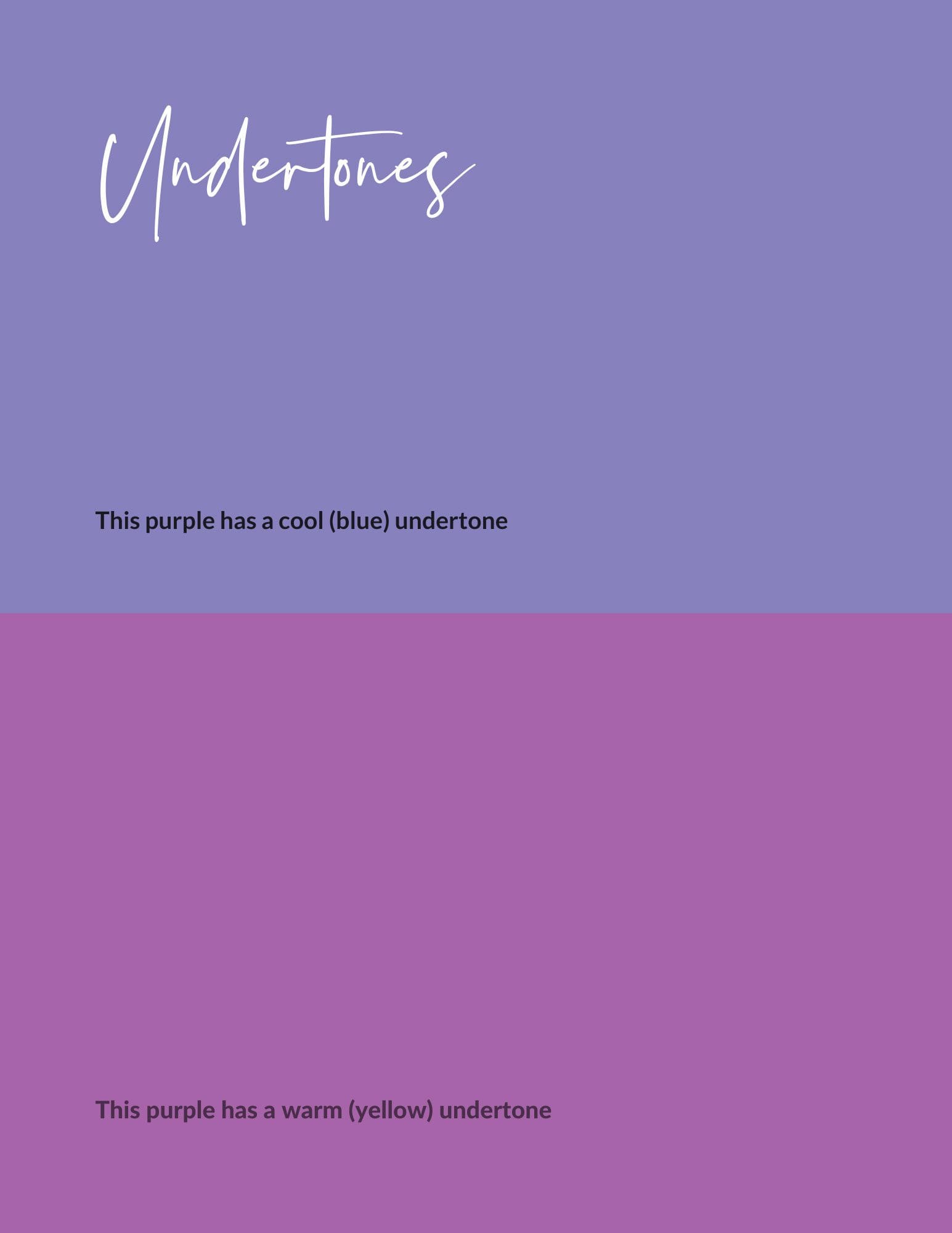 Understanding-undertone-and-warm-and-cool-colours Animage illustrating the difference between warm and cool tones