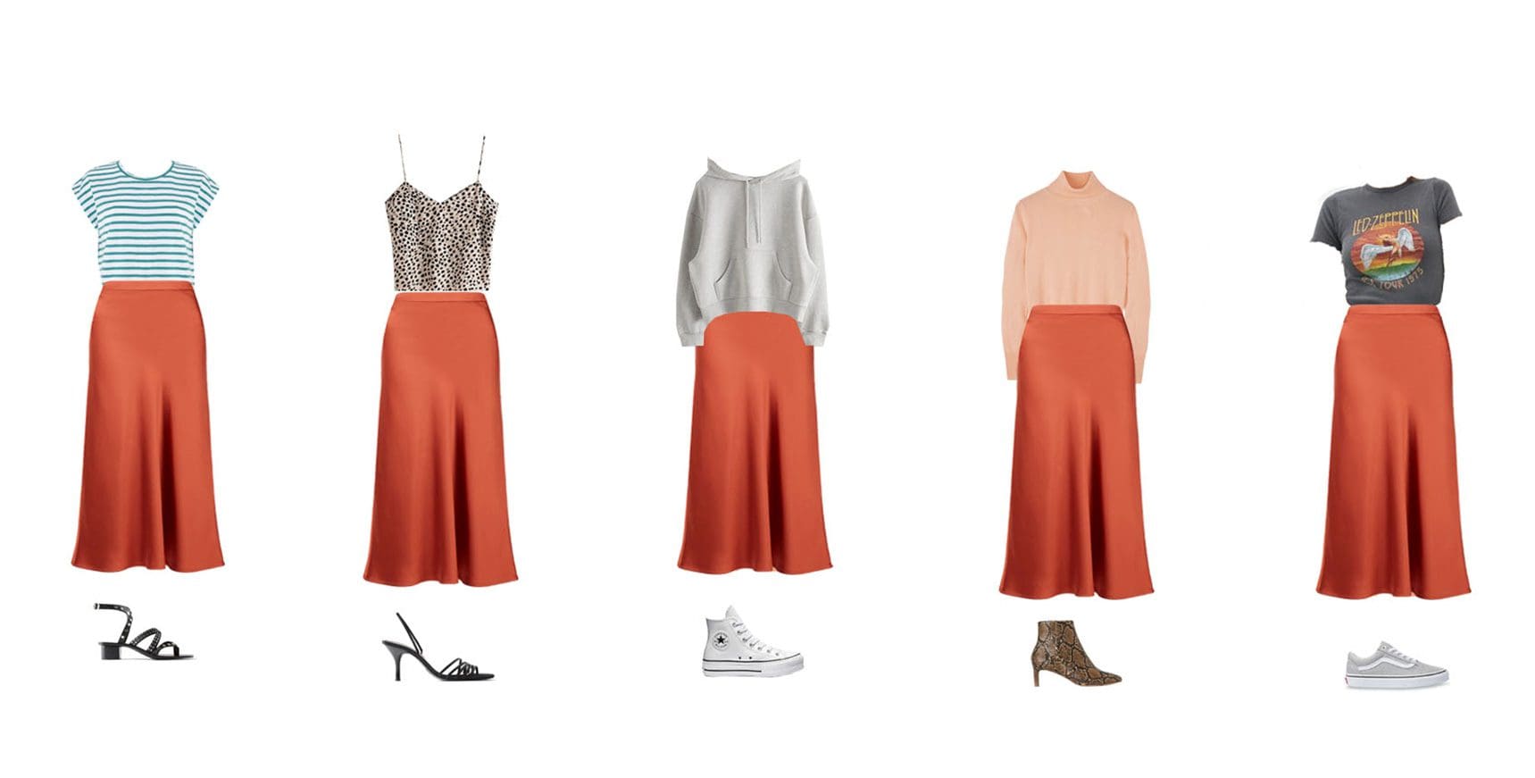 5 ways to put an outfit together using color