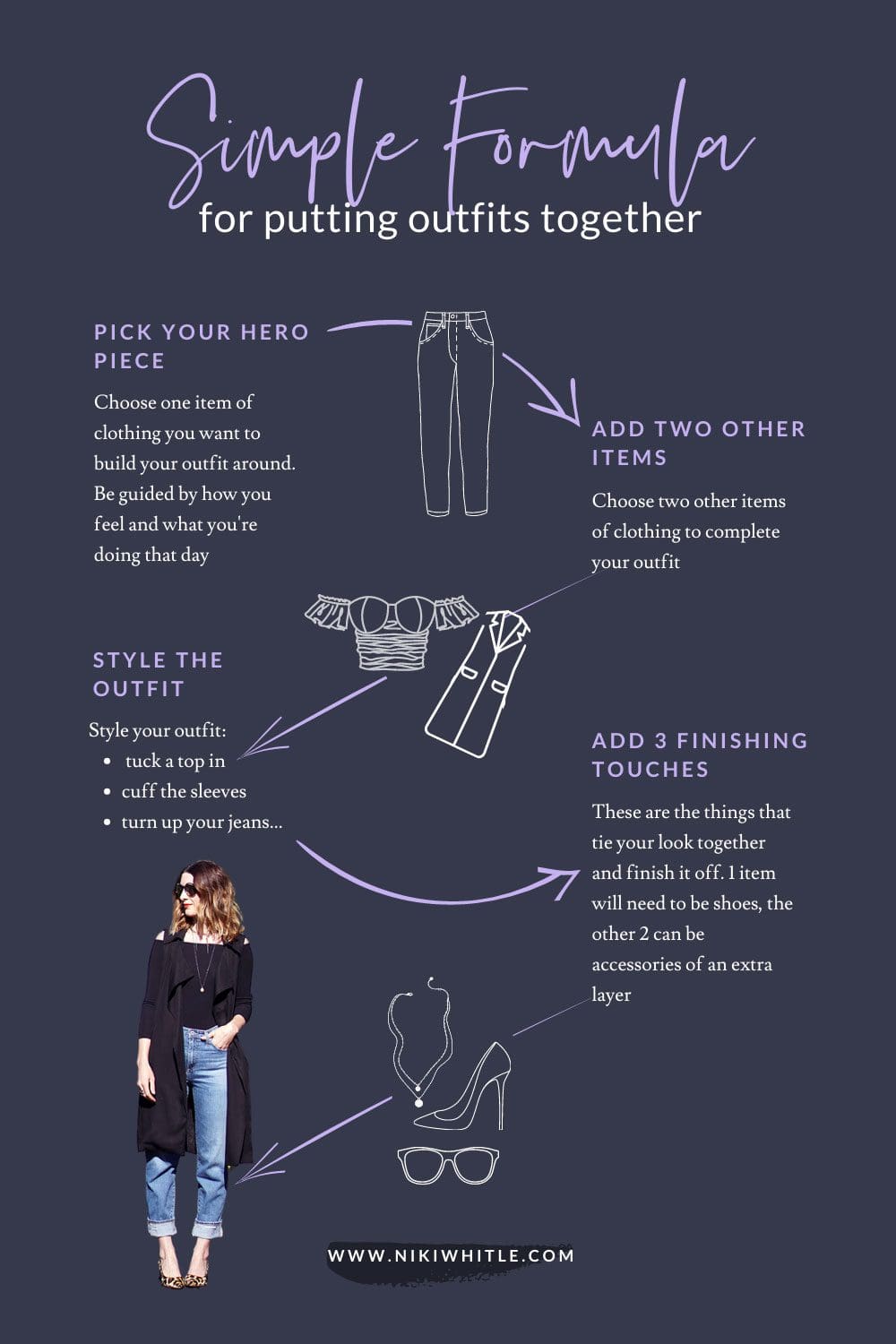 A simple formula for putting together an outfit